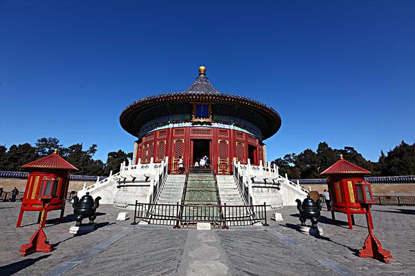 中国,北京,全景,天坛,回音壁,皇穹宇,蓝天,地标,建筑