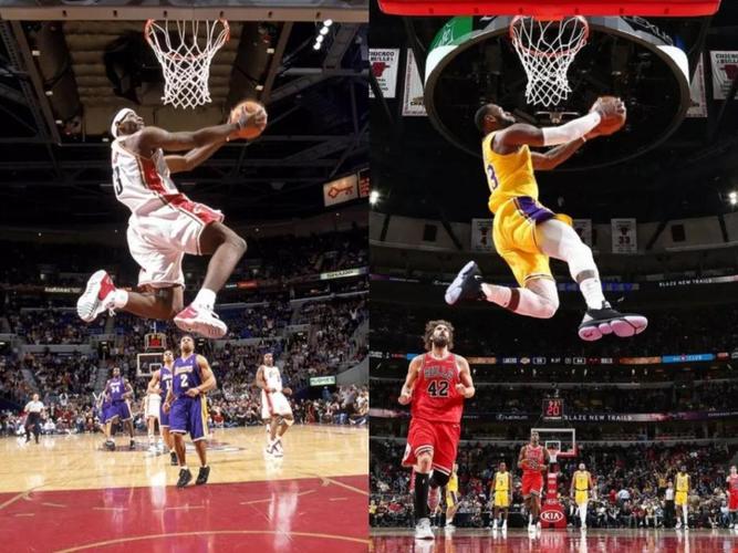 十张动图让你感受詹姆斯的实战暴力扣篮美学!