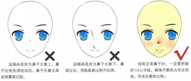 新手向各种角度的鼻子画法教程!