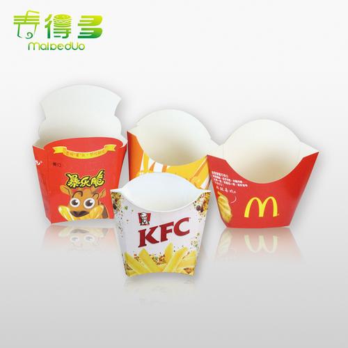 厂家批发肯德基薯条爆米花包装纸盒 创意薯条盒 纸盒加工定制