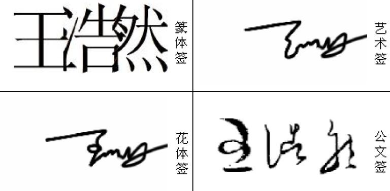 我叫王浩然,求一款签名~~谢谢大家