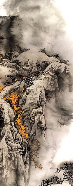 [转载]纪映欣写意山水画【唐】张旭《山行》诗意图