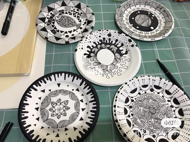 纸盘子装饰画_装饰画_纸盘子装饰画_文化_绘画