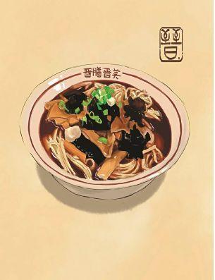 真棒山西小伙手绘家乡美食美景为寒冬平添温暖