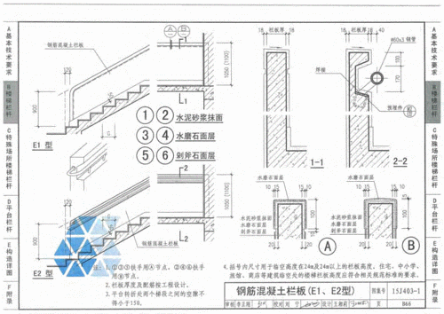 网站首页 海量文档 建筑/施工 建筑图集 15j403-1楼梯 栏杆 栏板(一)
