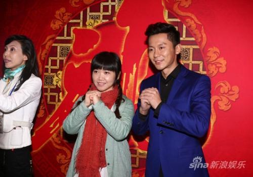 侃侃,李晨搞怪合影