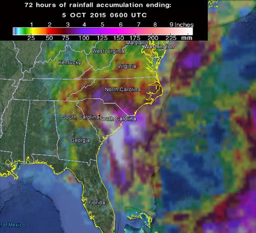 torrential rainfalls set new historic records across carolinas