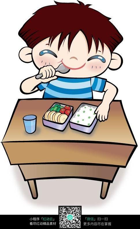小朋友吃饭小朋友吃饭卡通图片小朋友吃饭简笔画
