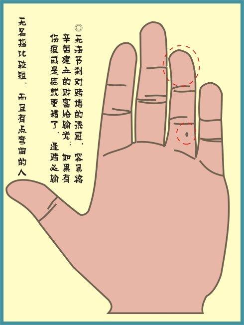 [转载]手相图示【无名指较短】
