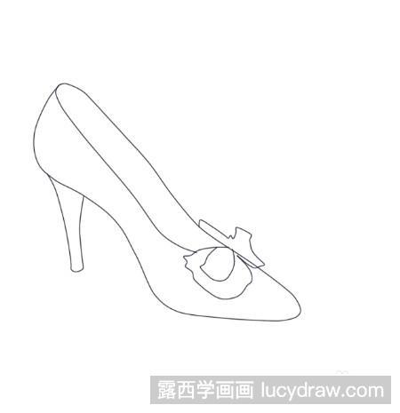 灰姑娘的水晶鞋怎么画