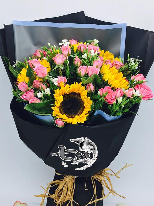 七掌柜上海杭州安徽合肥教师节鲜花玫瑰向日葵薰衣草郁金香满天星