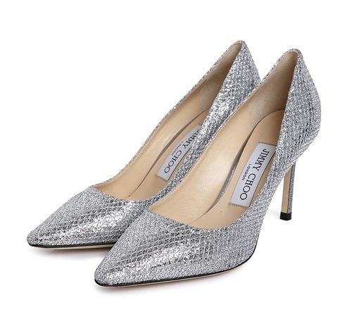 19春夏新品 jimmy choo/周仰杰 高跟鞋 休闲时尚亮片装饰高跟鞋romy85