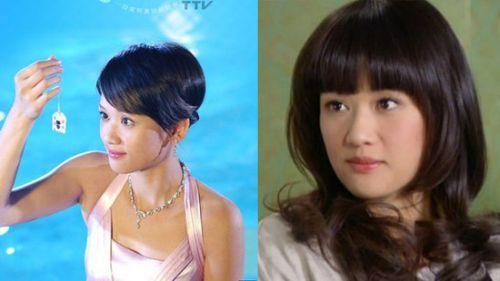 陈乔恩左图2005年《王子变青蛙》右图2008年《命中注定我爱你》