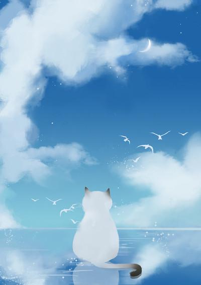 插画,风景,人物,森系,手绘,水彩,涂鸦,星空,唯美,意境,背景