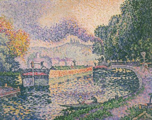 0051_西涅克_西涅克绘画作品集-paul-signac——-the-tugboat-canal
