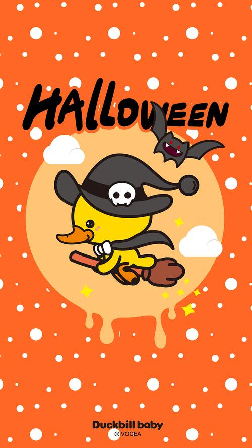 鸭嘴兽宝贝可爱万圣节壁纸 - 原创作品 - 站酷(zcool)