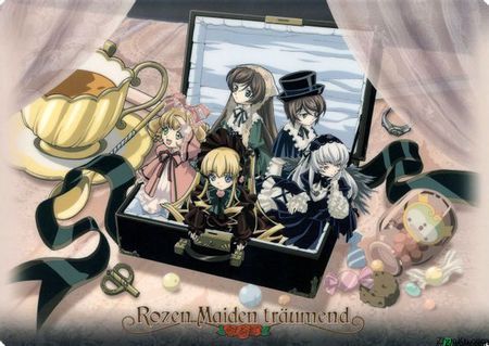 求蔷薇少女睡在箱子里的一套图片.