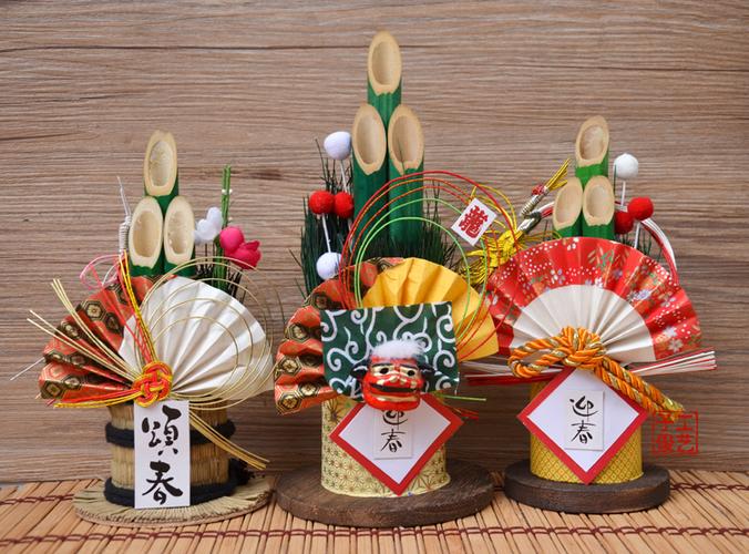 日本料理店居酒屋和风摆件门松装饰品好运招财日式开业送礼门松款60cm