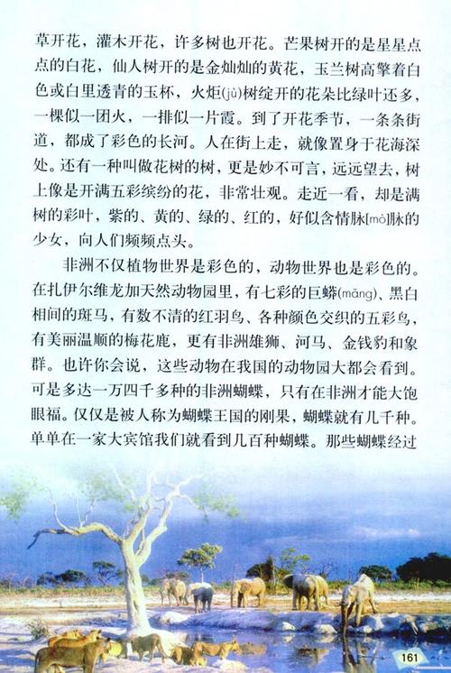 《彩色的非洲》课文内容原文和课文朗读