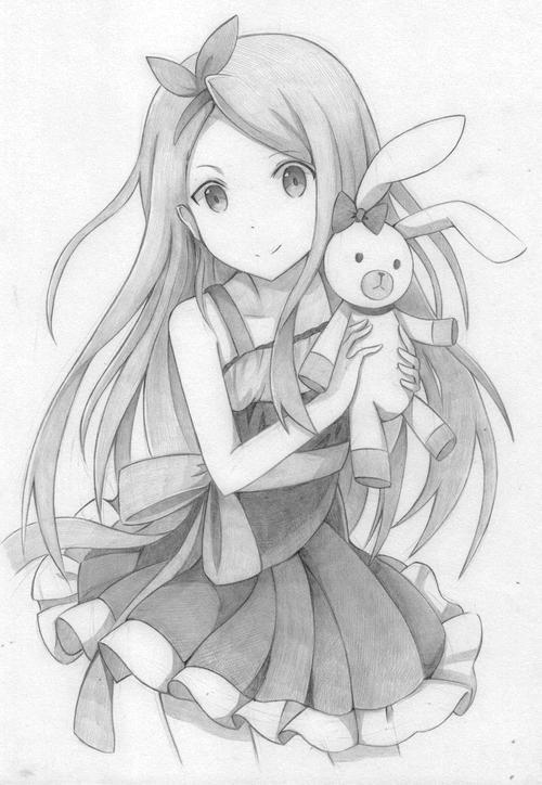 用铅笔画的动漫人物铅笔画漫画人物