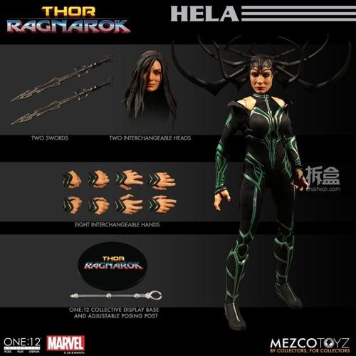 mezco蚂蚁 漫威电影《雷神:诸神黄昏》 死亡女神海拉 1:12可动人偶