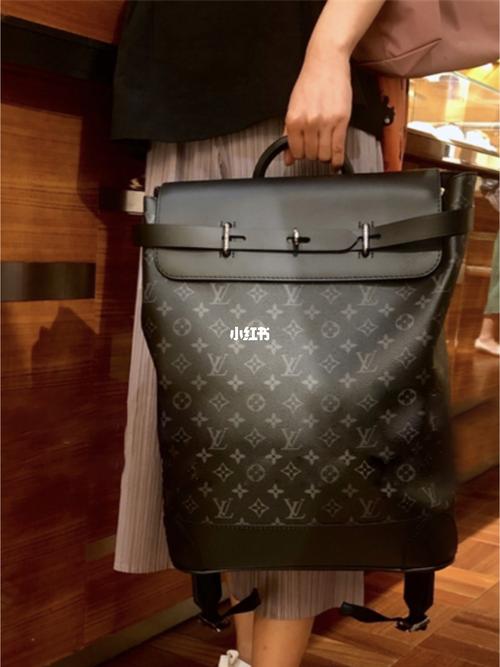 lv steamer 黑花双肩包 m44052_双肩包_皮革_monogram