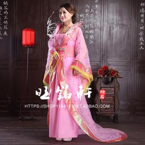 古装唐装汉服贵妃装拖尾皇后服装大明公主舞台演出服装影楼写真