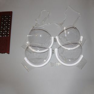 热销隐形透明文胸超细肩带塑料文胸 一次性免洗隐形内衣文胸