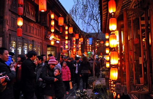 锦里赏花灯_夜景_poco摄影,灯会,四川,锦里,巴蜀文化