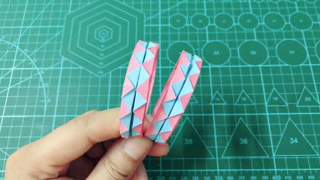 六一节送给小朋友的礼物折纸闺蜜手环做法简单一学就会