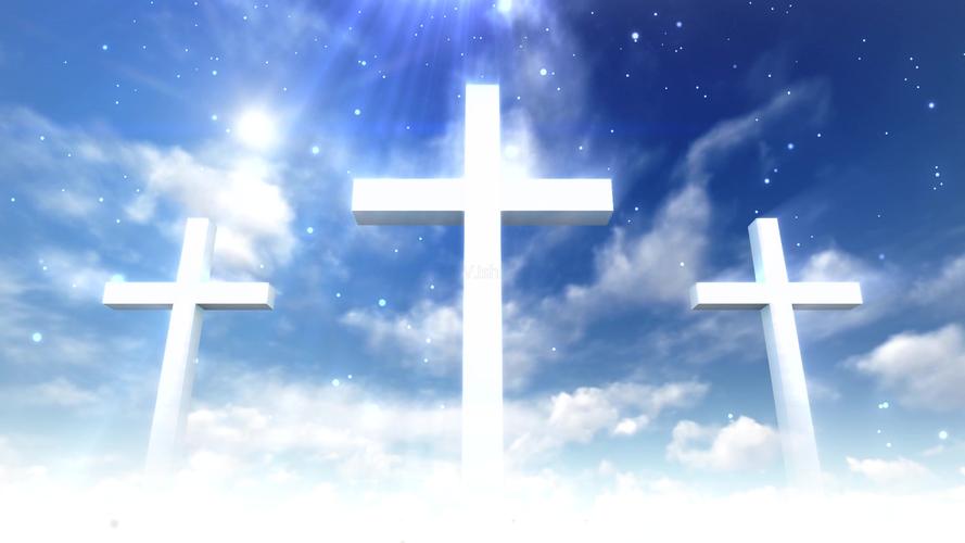 天堂神圣十字架循环视频背景_1920x1080_高清视频素材