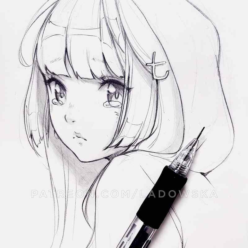 精致的动漫人物线稿图高清,初学者最爱的动漫人物临摹素材