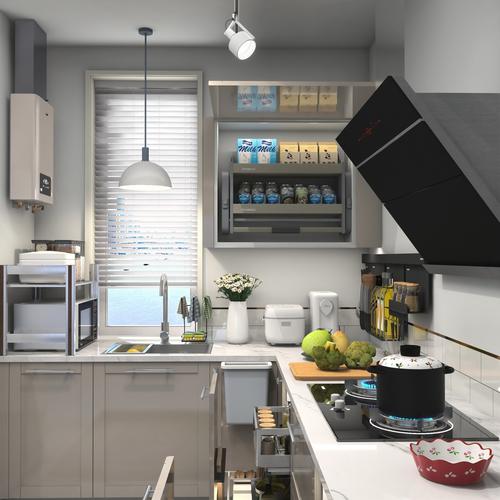 北欧厨房整洁,更好用 - 静姐环球家居设计效果图 - 每