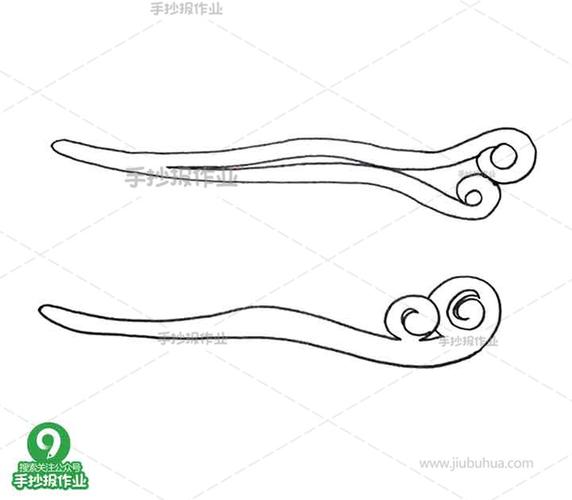 发簪简笔画