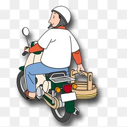 摩托车手动画头像图片