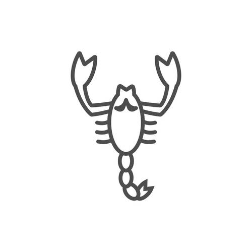 模版,象征,简约,天蝎座