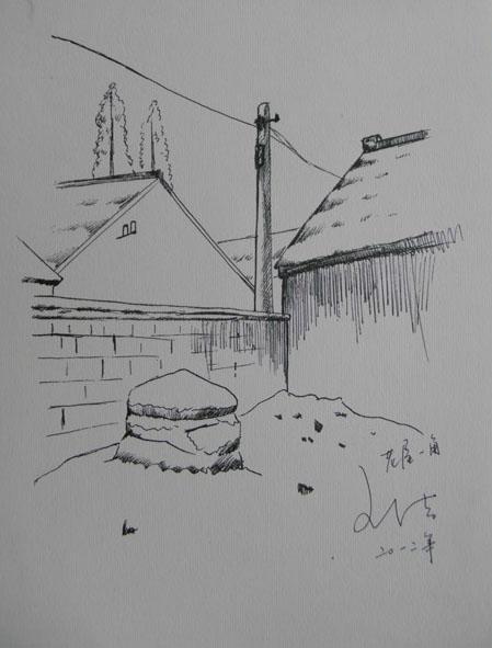 儿童画风景速写