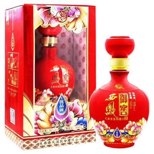 西凤酒50度御窖白酒婚宴红瓶纯粮食浓香型整箱6瓶婚庆
