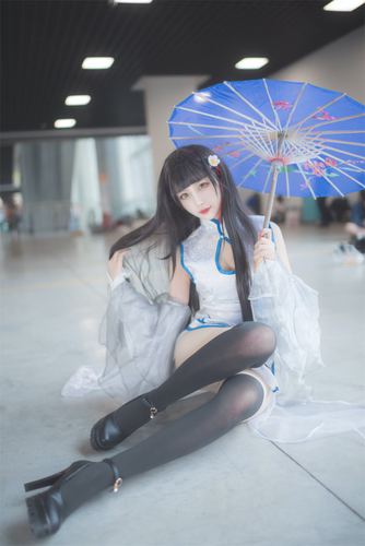 shika小鹿鹿 逸仙旗袍cos cosplay-第2张