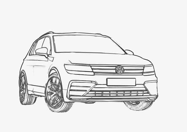 汽车大众线条