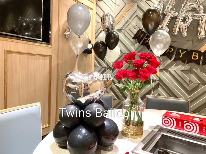 汕头twins气球 在海底捞的生日气球布置 好巧的一天 7月7情人节邂逅