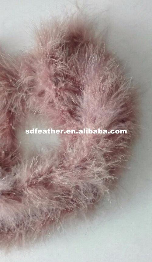 fashion 16g brown turkey marabou feather boa for sale