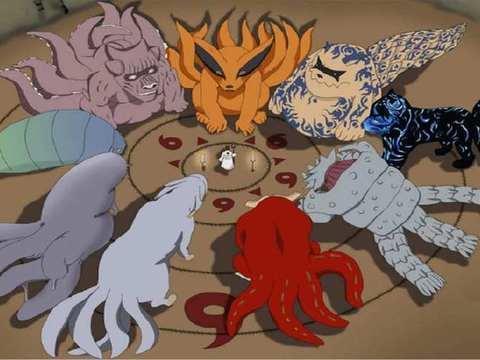 九尾狐火影忍者简笔画