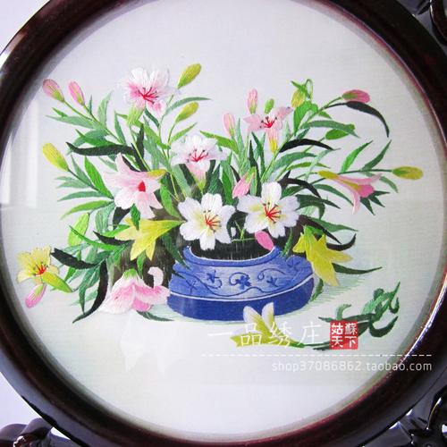 "一品绣庄"实体店位于苏州镇湖绣品街125号,本店所有刺绣,从构图&m