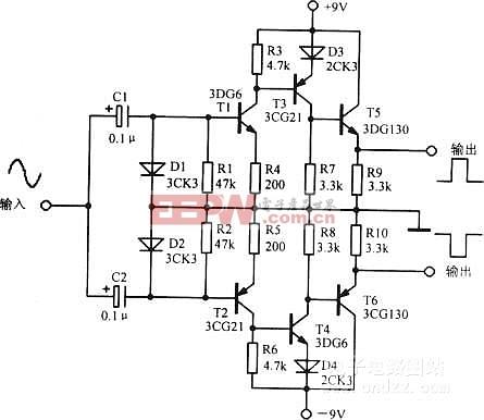 正弦波方波转换电路