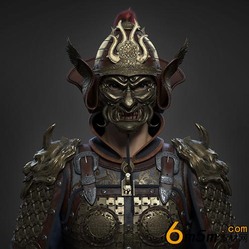 古风面具武士半身头像高清原画分享