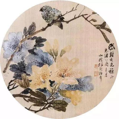 任颐花鸟画,看懂那诗意般的抒情_任熊