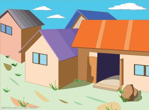 关键词:动画场景 房子 建筑 传统建筑 建筑家居 矢量 ai