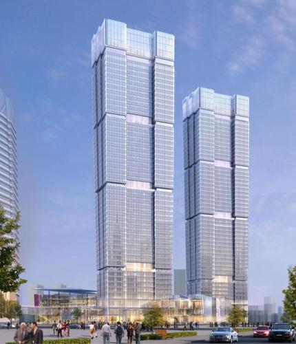 上海最高双子塔"星港国际中心"将在北_上