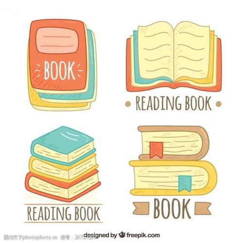 各种手绘图书标识